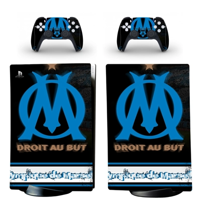 Olympic Marseille decal skin for PS5 Digital Console and t.. Olympic Marseille decal skin for PS5 Digital Console and t..