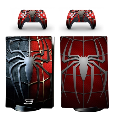 Spiderman decal skin for PS5 Digital Console and two Contr.. Spiderman decal skin for PS5 Digital Console and two Contr..
