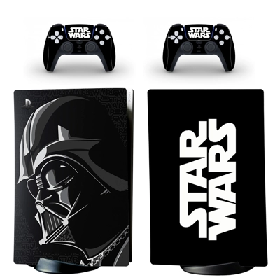 Star War Darth Vader decal skin for PS5 Digital Console and two Controllers