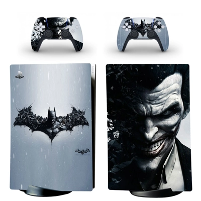 The Joker Batman decal skin for PS5 Digital Console and two Controllers