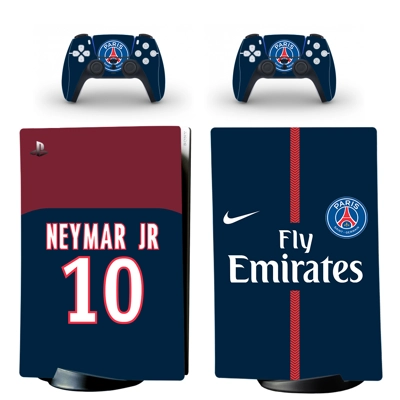 Paris Saint Germain FC decal skin for PS5 Digital Console and two Controllers