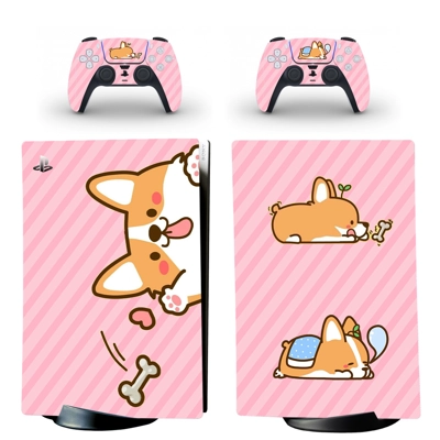 Dog Tongue decal skin for PS5 Digital Console and two Cont.. Dog Tongue decal skin for PS5 Digital Console and two Cont..
