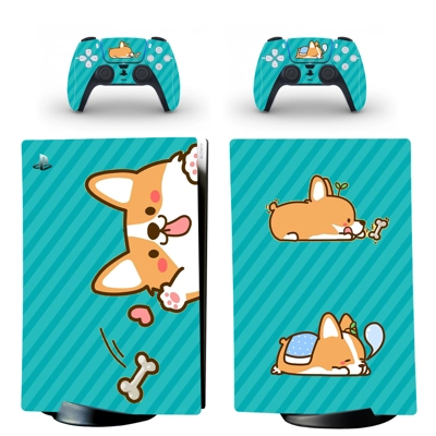 Dog Tongue decal skin for PS5 Digital Console and two Cont.. Dog Tongue decal skin for PS5 Digital Console and two Cont..