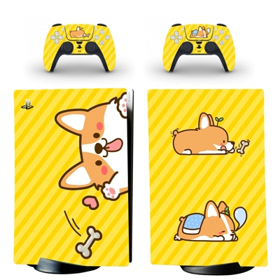 Dog Tongue decal skin for PS5 Digital Console and two Cont.. Dog Tongue decal skin for PS5 Digital Console and two Cont..