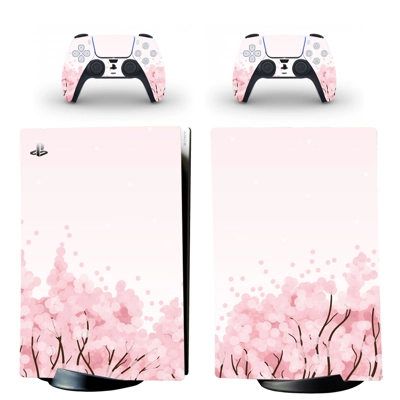 Cherry blossoms decal skin for PS5 Digital Console and two.. Cherry blossoms decal skin for PS5 Digital Console and two..