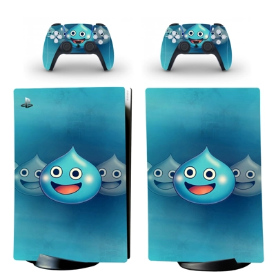 Dragon Quest decal skin for PS5 Digital Console and two Co.. Dragon Quest decal skin for PS5 Digital Console and two Co..