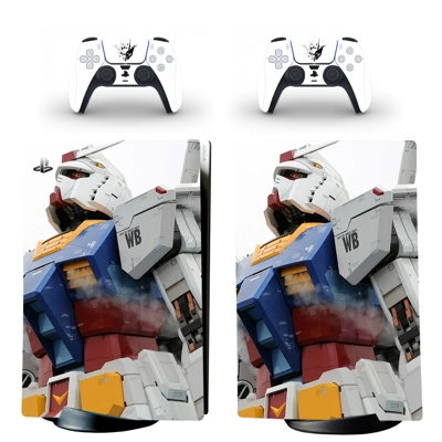 Gundam decal skin for PS5 Digital Console and two Controll.. Gundam decal skin for PS5 Digital Console and two Controll..
