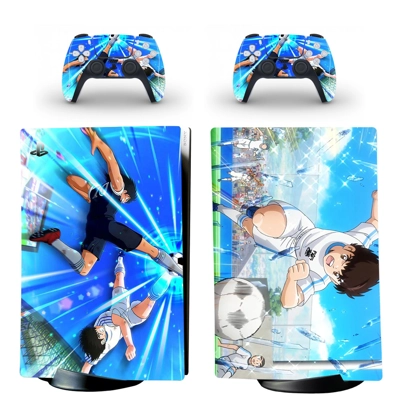 Captain Tsubasa decal skin for PS5 Digital Console and two.. Captain Tsubasa decal skin for PS5 Digital Console and two..