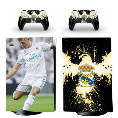 Real madrid FC decal skin for PS5 Digital Console and two .. Real madrid FC decal skin for PS5 Digital Console and two ..