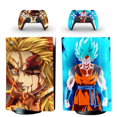 Dragon Ball Demon Slayer decal skin for PS5 Digital Consol.. Dragon Ball Demon Slayer decal skin for PS5 Digital Consol..