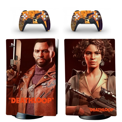 Deathloop decal skin for PS5 Digital Console and two Contr.. Deathloop decal skin for PS5 Digital Console and two Contr..