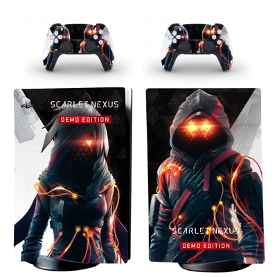 SCARLET NEXUS decal skin for PS5 Digital Console and two C.. SCARLET NEXUS decal skin for PS5 Digital Console and two C..