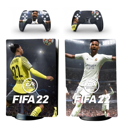 FIFA 22 decal skin for PS5 Digital Console and two Control.. FIFA 22 decal skin for PS5 Digital Console and two Control..