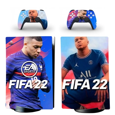 FIFA 22 decal skin for PS5 Digital Console and two Control.. FIFA 22 decal skin for PS5 Digital Console and two Control..