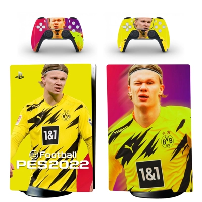 PES 2022 decal skin for PS5 Digital Console and two Contro.. PES 2022 decal skin for PS5 Digital Console and two Contro..