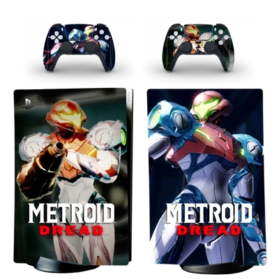 Metroid Dread decal skin for PS5 Digital Console and two C.. Metroid Dread decal skin for PS5 Digital Console and two C..