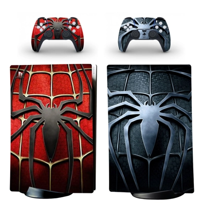 Spiderman decal skin for PS5 Digital Console and two Contr.. Spiderman decal skin for PS5 Digital Console and two Contr..