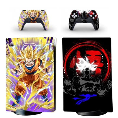 Dragon Ball decal skin for PS5 Digital Console and two Con.. Dragon Ball decal skin for PS5 Digital Console and two Con..
