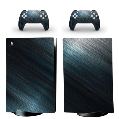 Solid Color decal skin for PS5 Digital Console and two Controllers