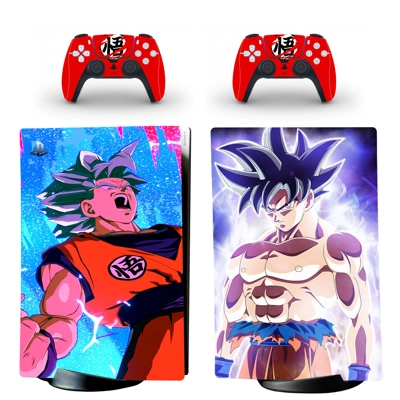 Dragon Ball decal skin for PS5 Digital Console and two Con.. Dragon Ball decal skin for PS5 Digital Console and two Con..