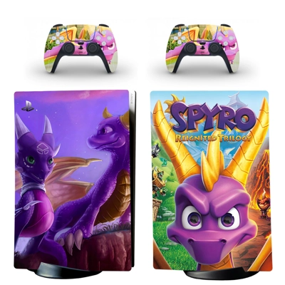 Spyro the dragon decal skin for PS5 Digital Console and tw.. Spyro the dragon decal skin for PS5 Digital Console and tw..