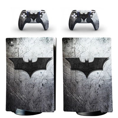 Batman decal skin for PS5 Digital Console and two Controll..