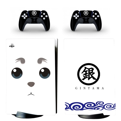 Gintama decal skin for PS5 Digital Console and two Controllers