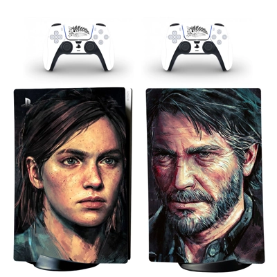 The Last of us decal skin for PS5 Digital Console and two .. The Last of us decal skin for PS5 Digital Console and two ..
