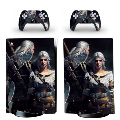The Witcher Wild Hunt decal skin for PS5 Digital Console a.. The Witcher Wild Hunt decal skin for PS5 Digital Console a..