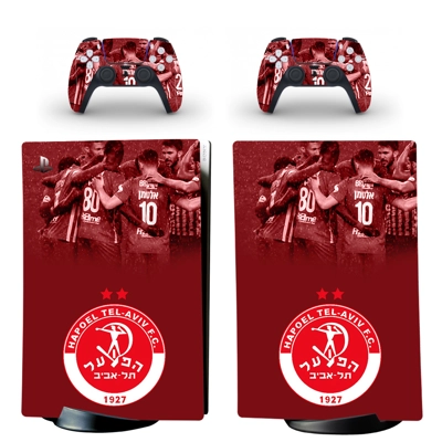 Hapoel Tel Aviv FT decal skin for PS5 Digital Console and .. Hapoel Tel Aviv FT decal skin for PS5 Digital Console and ..