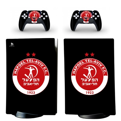 Hapoel Tel Aviv FT decal skin for PS5 Digital Console and two Controllers