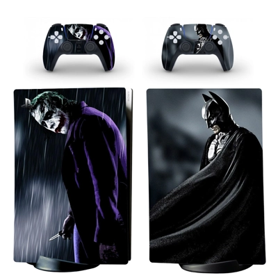Batman Joker decal skin for PS5 Digital Console and two Co.. Batman Joker decal skin for PS5 Digital Console and two Co..