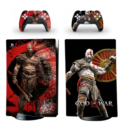 God of War decal skin for PS5 Digital Console and two Cont.. God of War decal skin for PS5 Digital Console and two Cont..