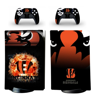 Cincinnati Bengals decal skin for PS5 Digital Console and .. Cincinnati Bengals decal skin for PS5 Digital Console and ..