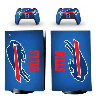 Buffalo Bills decal skin for PS5 Digital Console and two C.. Buffalo Bills decal skin for PS5 Digital Console and two C..