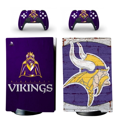 Minnesota Vikings decal skin for PS5 Digital Console and t.. Minnesota Vikings decal skin for PS5 Digital Console and t..