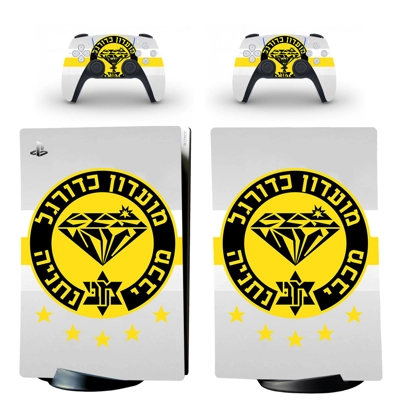 Maccabi Netanya FC decal skin for PS5 Digital Console and two Controllers
