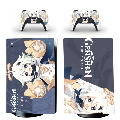 Genshin Impact decal skin for PS5 Digital Console and two Controllers