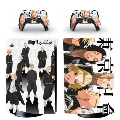 Tokyo Avengers decal skin for PS5 Digital Console and two .. Tokyo Avengers decal skin for PS5 Digital Console and two ..