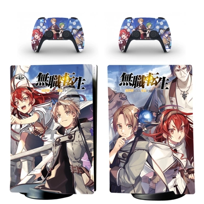 Mushoku Tensei decal skin for PS5 Digital Console and two .. Mushoku Tensei decal skin for PS5 Digital Console and two ..