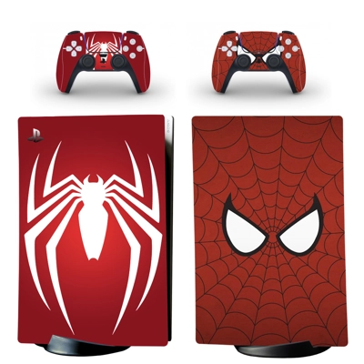 Spiderman decal skin for PS5 Digital Console and two Contr.. Spiderman decal skin for PS5 Digital Console and two Contr..