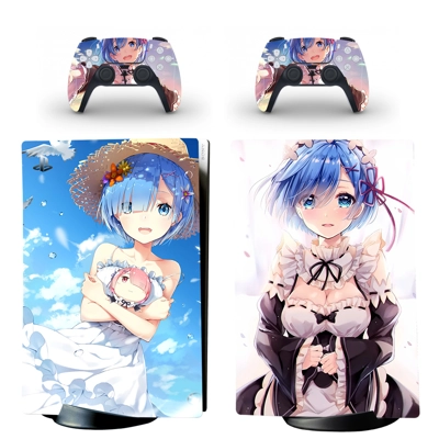 Date A Live decal skin for PS5 Digital Console and two Controllers