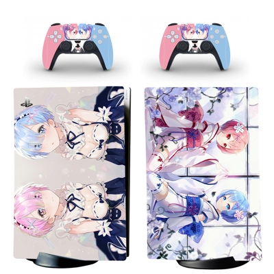 Date A Live decal skin for PS5 Digital Console and two Con.. Date A Live decal skin for PS5 Digital Console and two Con..