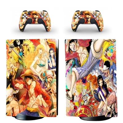 One Piece decal skin for PS5 Digital Console and two Contr.. One Piece decal skin for PS5 Digital Console and two Contr..
