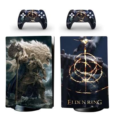 Elden Ring decal skin for PS5 Digital Console and two Cont.. Elden Ring decal skin for PS5 Digital Console and two Cont..
