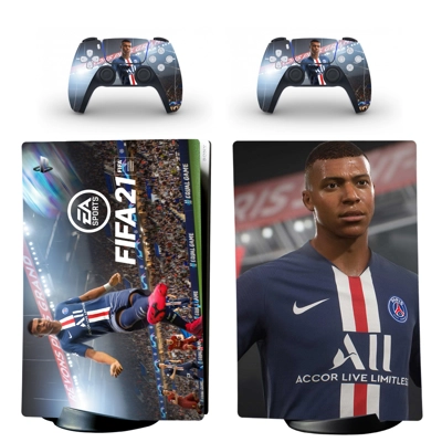 FIFA 21 decal skin for PS5 Digital Console and two Control.. FIFA 21 decal skin for PS5 Digital Console and two Control..