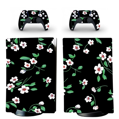 Flower Texture decal skin for PS5 Digital Console and two .. Flower Texture decal skin for PS5 Digital Console and two ..