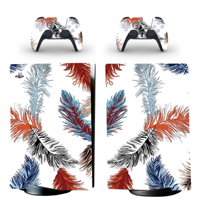 Palm Leaf decal skin for PS5 Digital Console and two Contr.. Palm Leaf decal skin for PS5 Digital Console and two Contr..