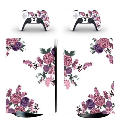 Flower Texture decal skin for PS5 Digital Console and two .. Flower Texture decal skin for PS5 Digital Console and two ..