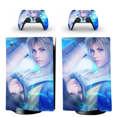 Final Fantasy decal skin for PS5 Digital Console and two C.. Final Fantasy decal skin for PS5 Digital Console and two C..